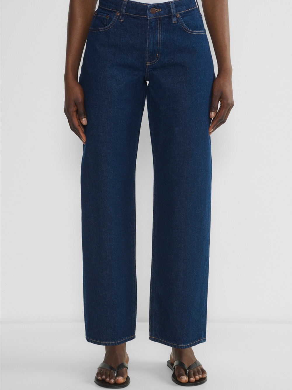 Denim Forum Kai Curve Fit mid rise baggy jean